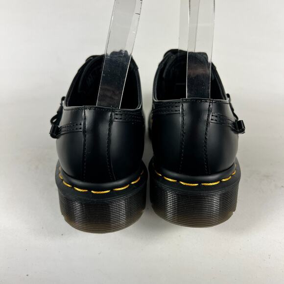 Dr. Martens 1461 Bow Oxford Women's 6 Black Smooth Leather Lace Up Comfort Shoes - Picture 7 of 10
